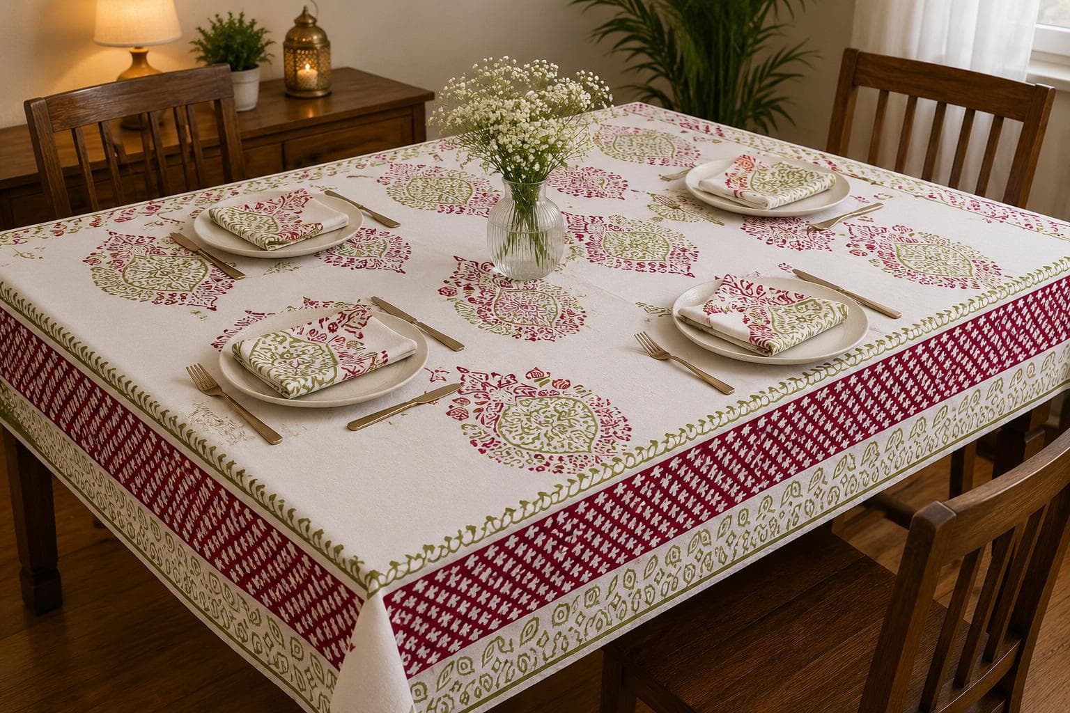 Mandala Medallion Table Cover Set